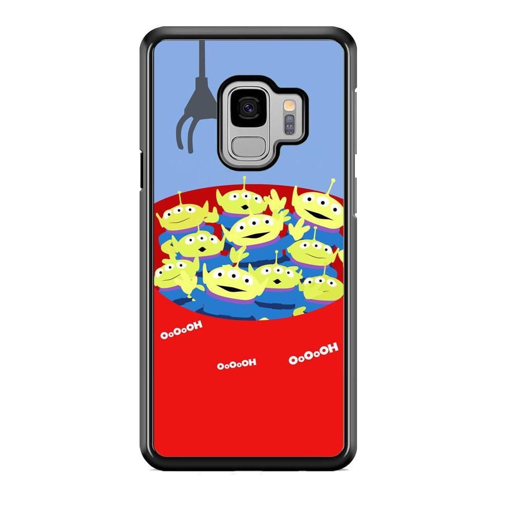 Toy Strory Geen Alien Happy With Claw Toy Samsung Galaxy S9 Case-Rubber Black (2D Case)-Oxvistore