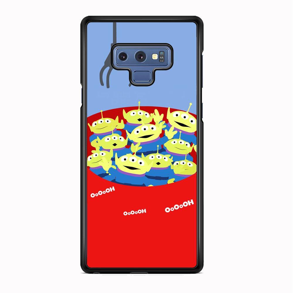 Toy Strory Geen Alien Happy With Claw Toy Samsung Galaxy Note 9 Case-Rubber Black (2D Case)-Oxvistore