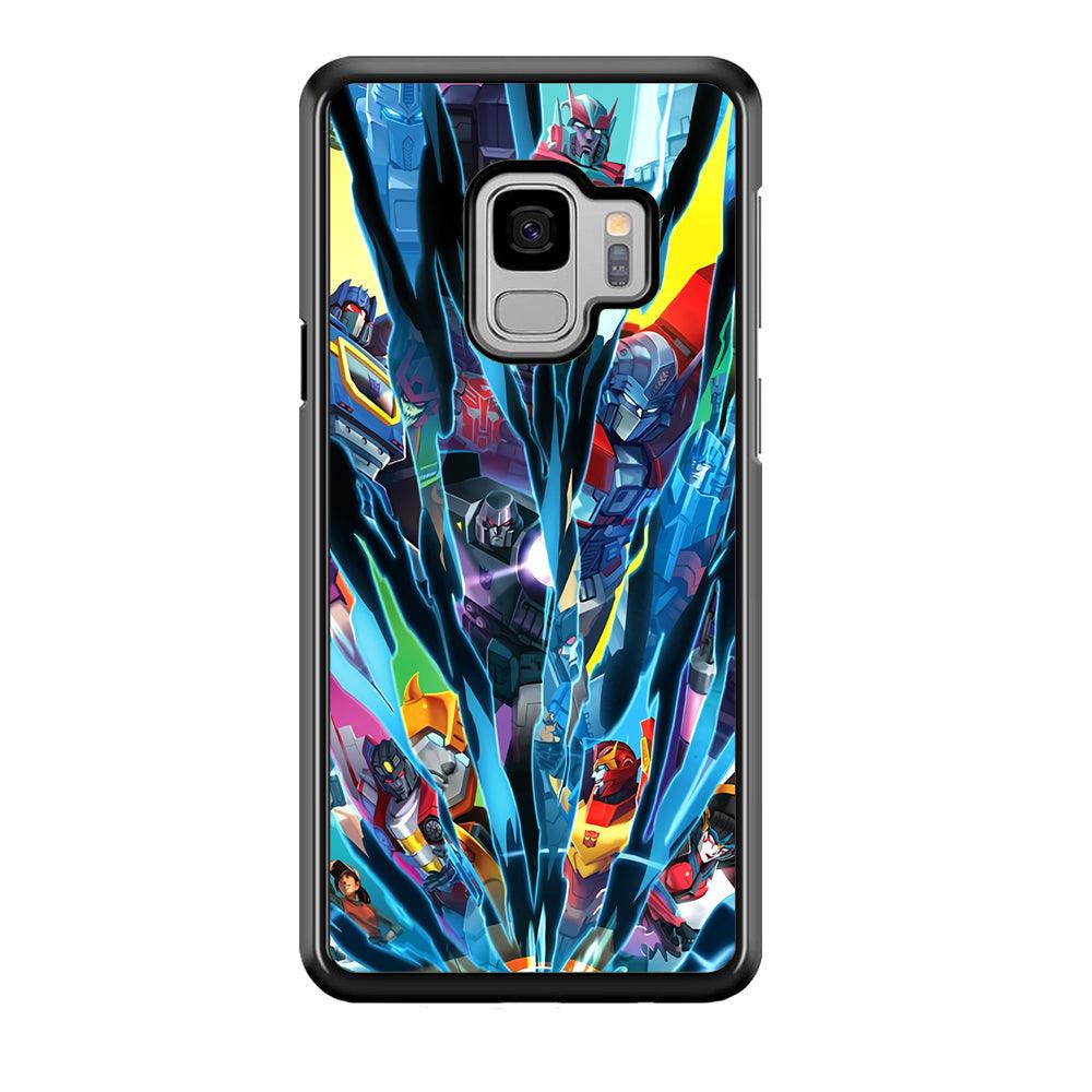 Transformers History of Cybertron Samsung Galaxy S9 Case-Rubber Black (2D Case)-Oxvistore