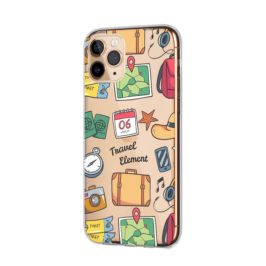 Travel Element for a Month Clear Soft Case-Oxvistore