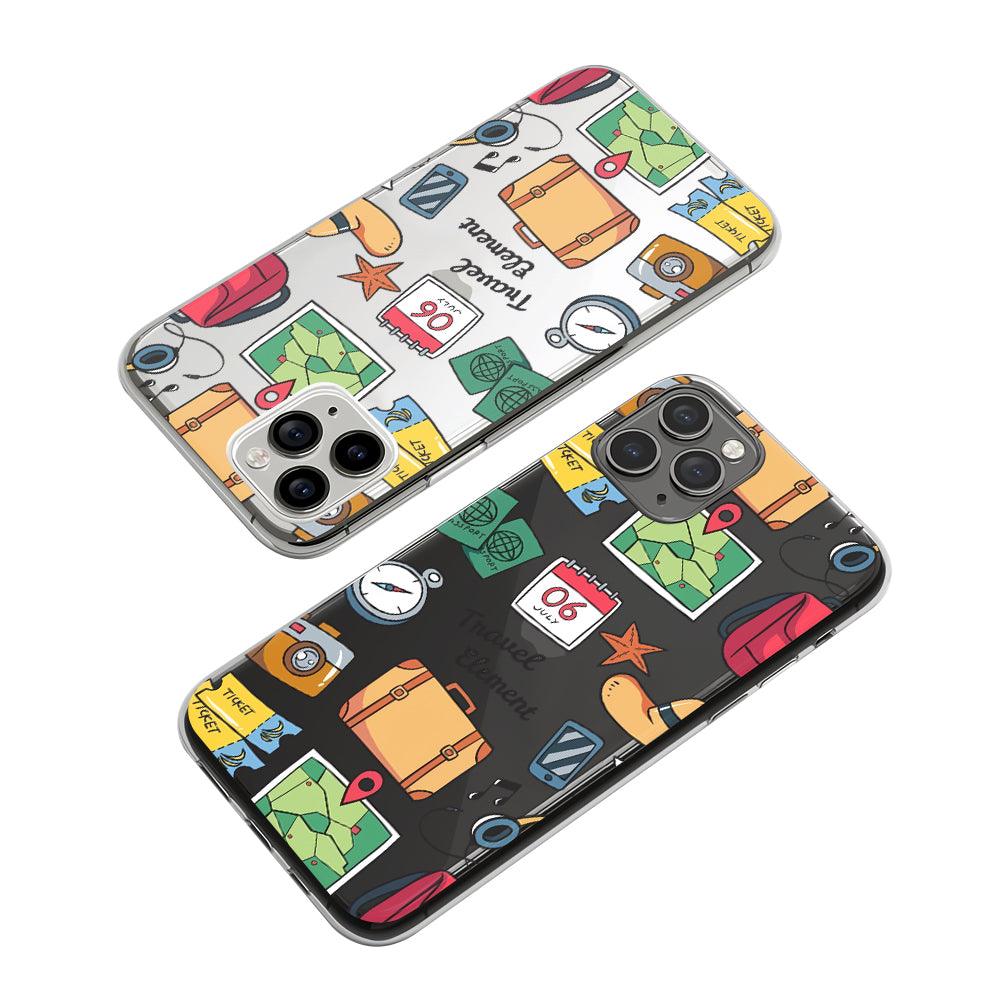 Travel Element for a Month Clear Soft Case-Oxvistore