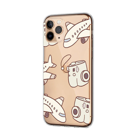 Traveling by Plane and Camera Clear Soft Case-Oxvistore