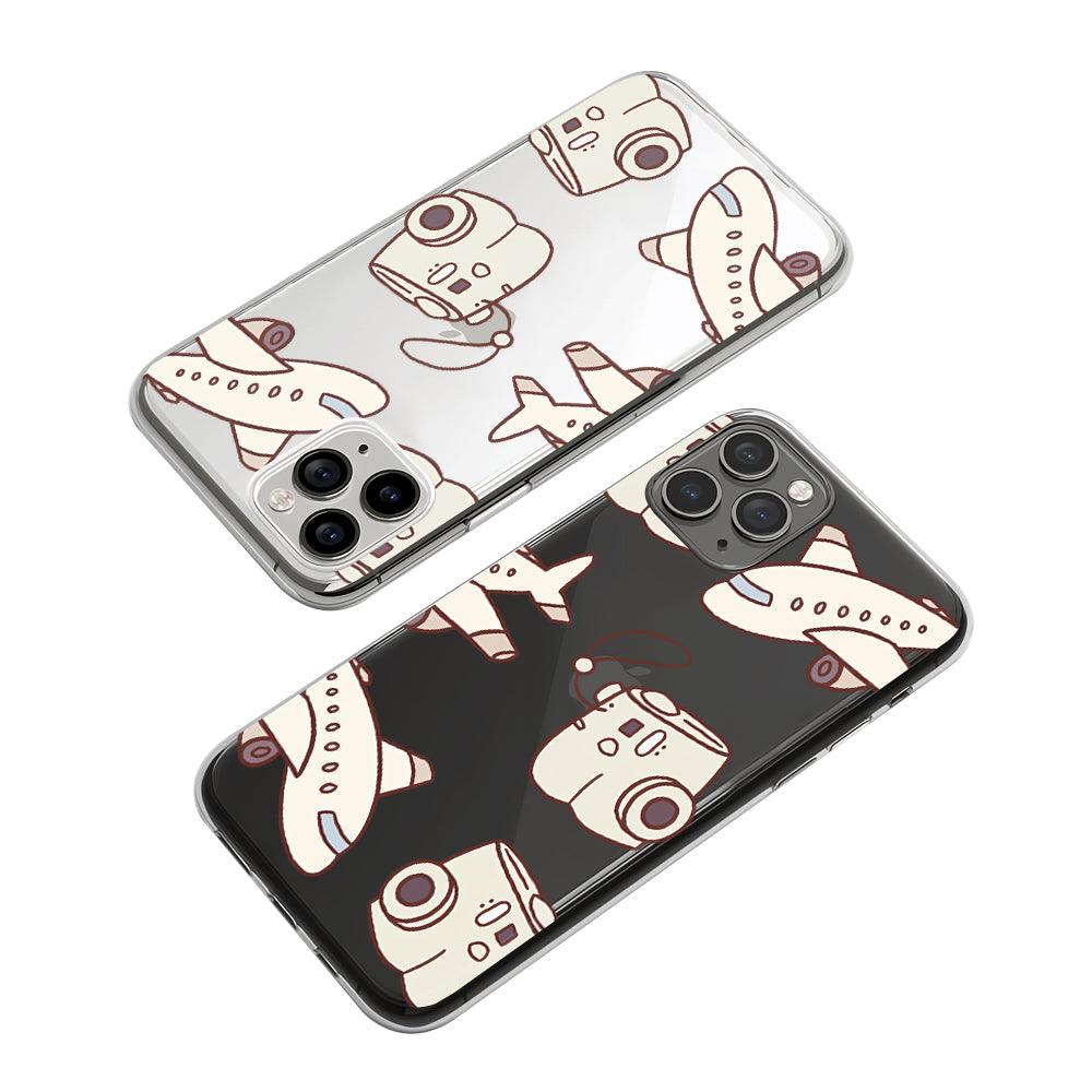 Traveling by Plane and Camera Clear Soft Case-Oxvistore