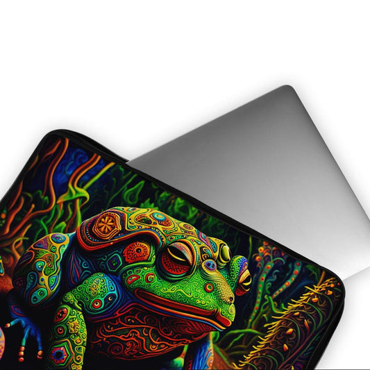 Trippy Frog Colorful Laptop Sleeve Protective Cover-Oxvistore