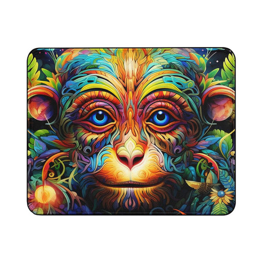 Trippy Monkey Colorful Mouse Pads | Custom Mouse Pad with Non-Slip Rubber Base