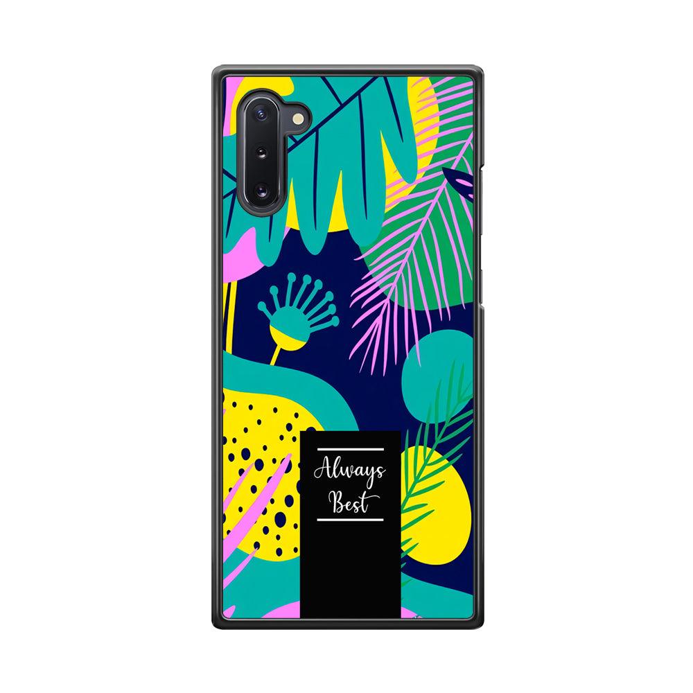 Tropical Colour The Blue World Samsung Galaxy Note 10 Case-Rubber Black (2D Case)-Oxvistore