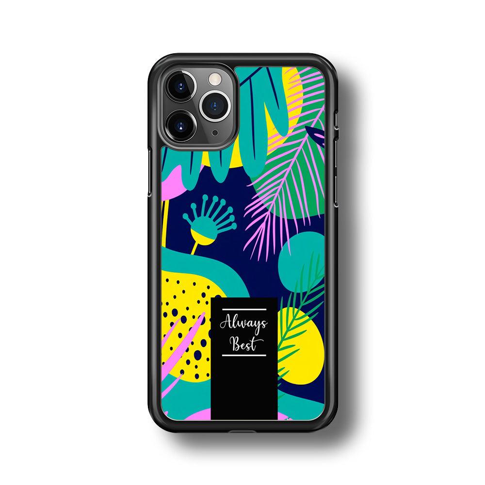 Tropical Colour The Blue World iPhone 11 Pro Case-Rubber Black (2D Case)-Oxvistore