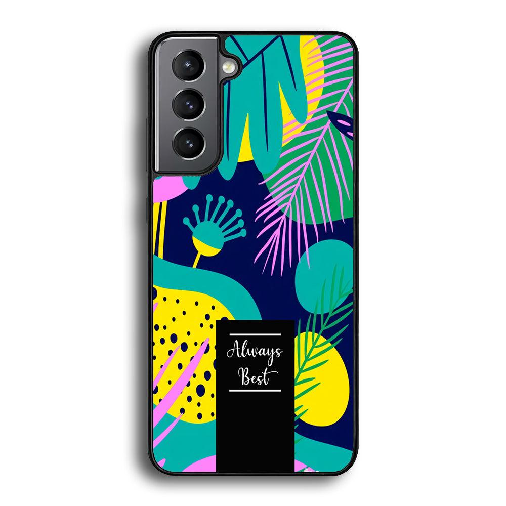 Tropical Colour The Blue World Samsung Galaxy S22 Plus Case-Rubber Black (2D Case)-Oxvistore