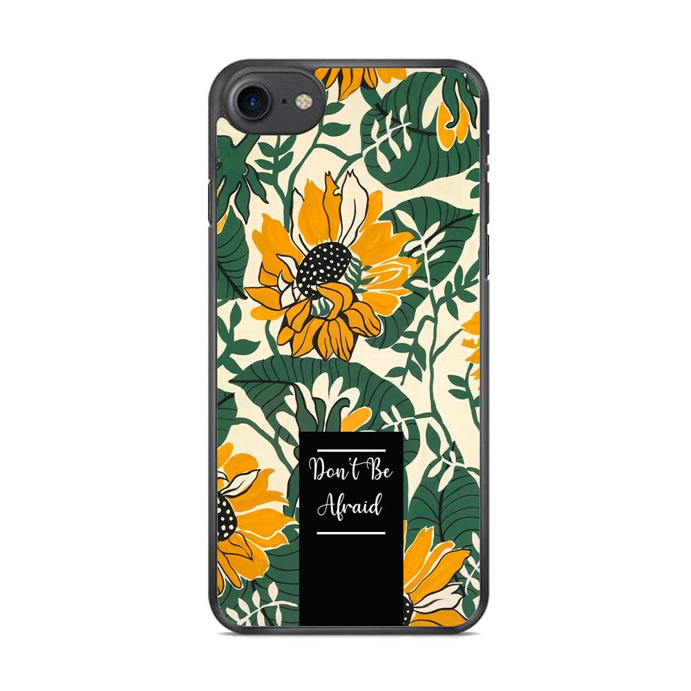 Tropical Colour Yellow Crown iPhone 8 Case-Rubber Black (2D Case)-Oxvistore