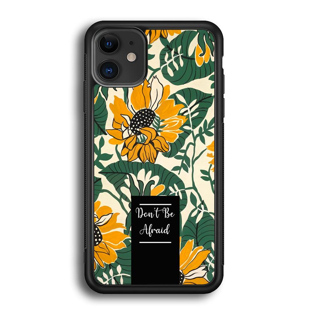 Tropical Colour Yellow Crown iPhone 12 Case-Rubber Black (2D Case)-Oxvistore