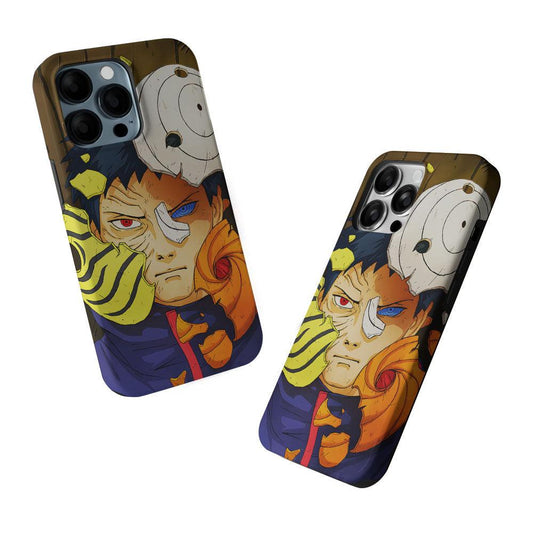 Uchiha Obito Broken Mask 2 in 1 Tough Phone Case-Oxvistore