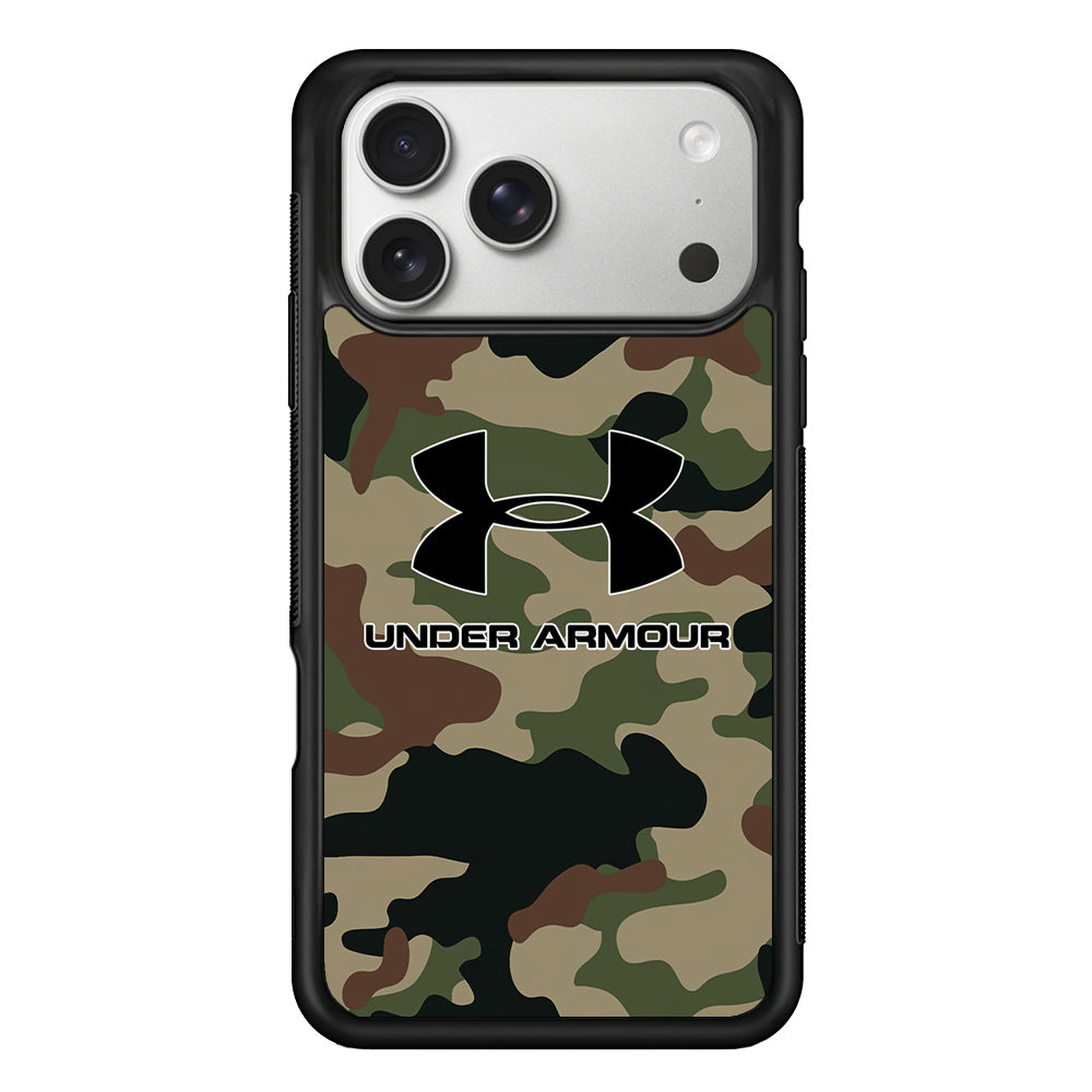 Under Armour Green Camo iPhone 17 Pro Case | Slim Rubber Case for iPhone 17 Pro