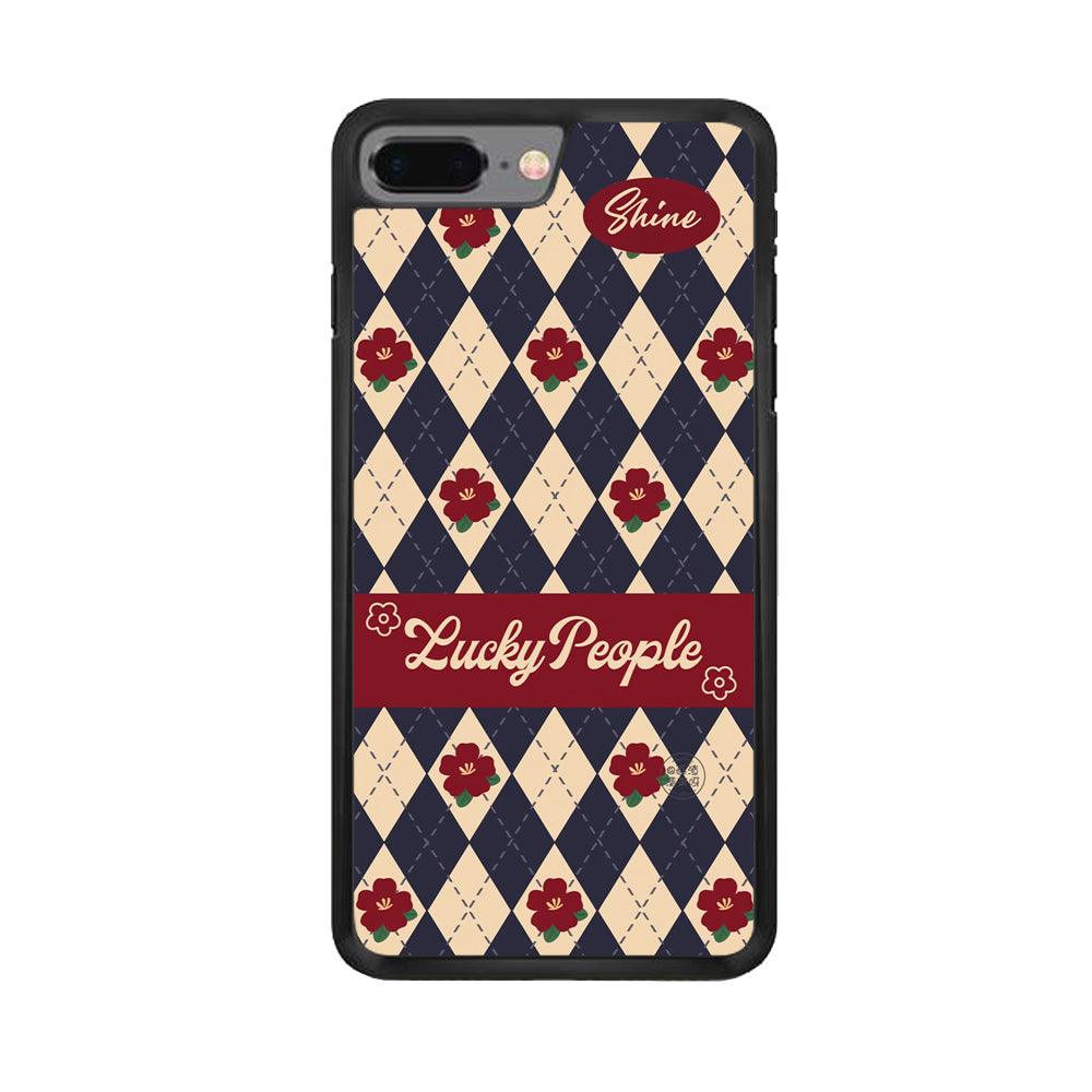 Uniform of Lucky People iPhone 7 Plus Case-Rubber Black (2D Case)-Oxvistore