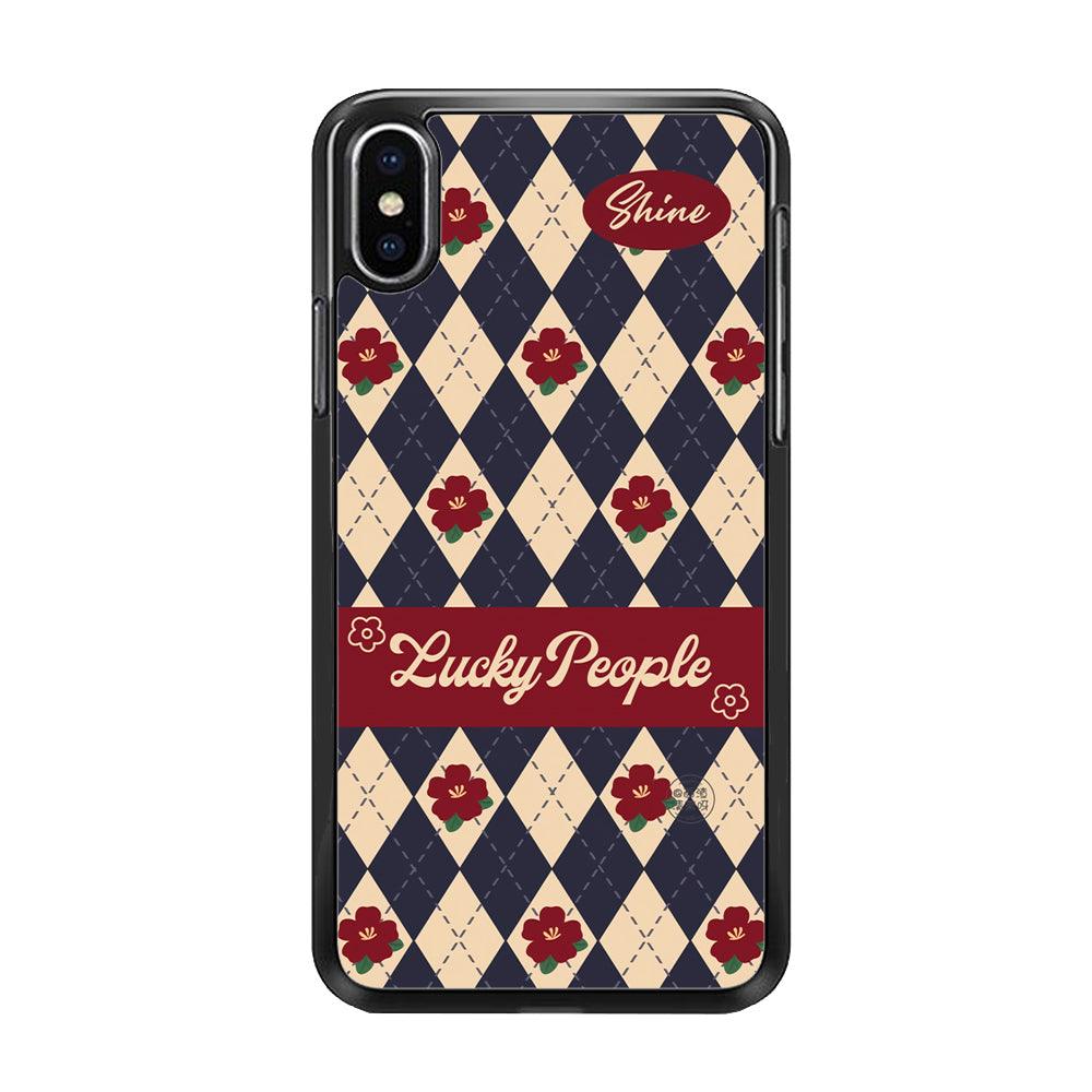 Uniform of Lucky People iPhone XS MAX Case-Rubber Black (2D Case)-Oxvistore