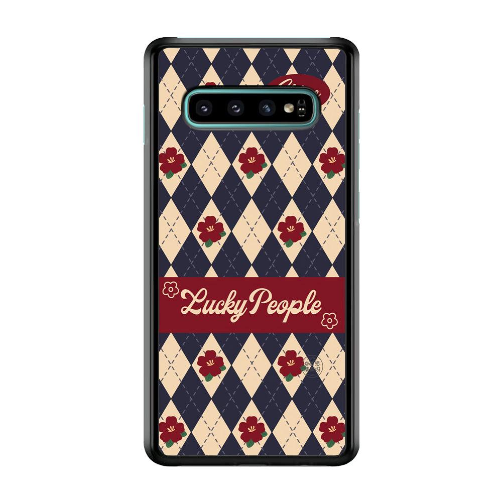 Uniform of Lucky People Samsung Galaxy S10 Case-Rubber White (2D Case)-Oxvistore