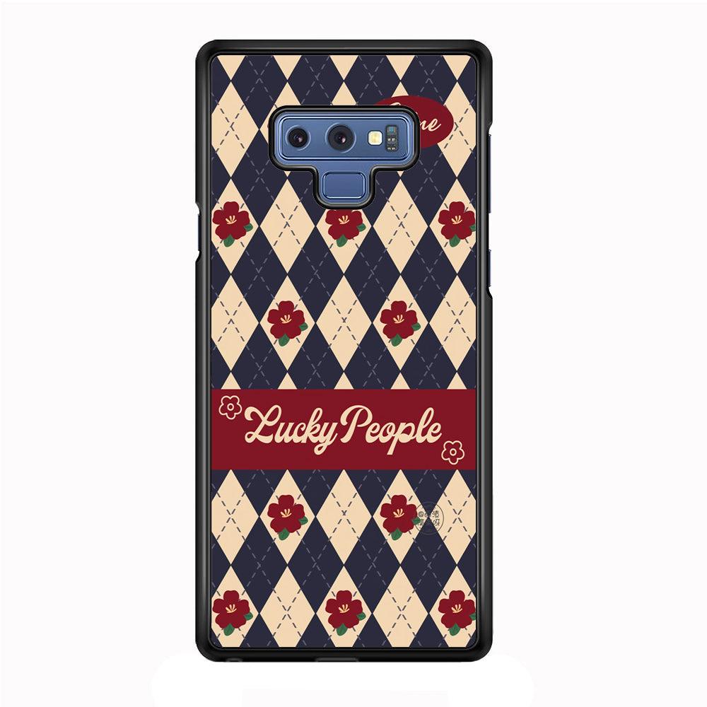 Uniform of Lucky People Samsung Galaxy Note 9 Case-Rubber Black (2D Case)-Oxvistore