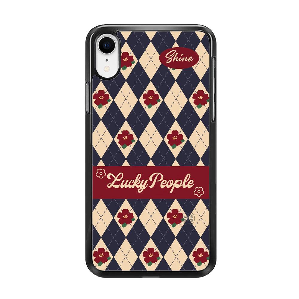 Uniform of Lucky People iPhone XR Case-Rubber Black (2D Case)-Oxvistore