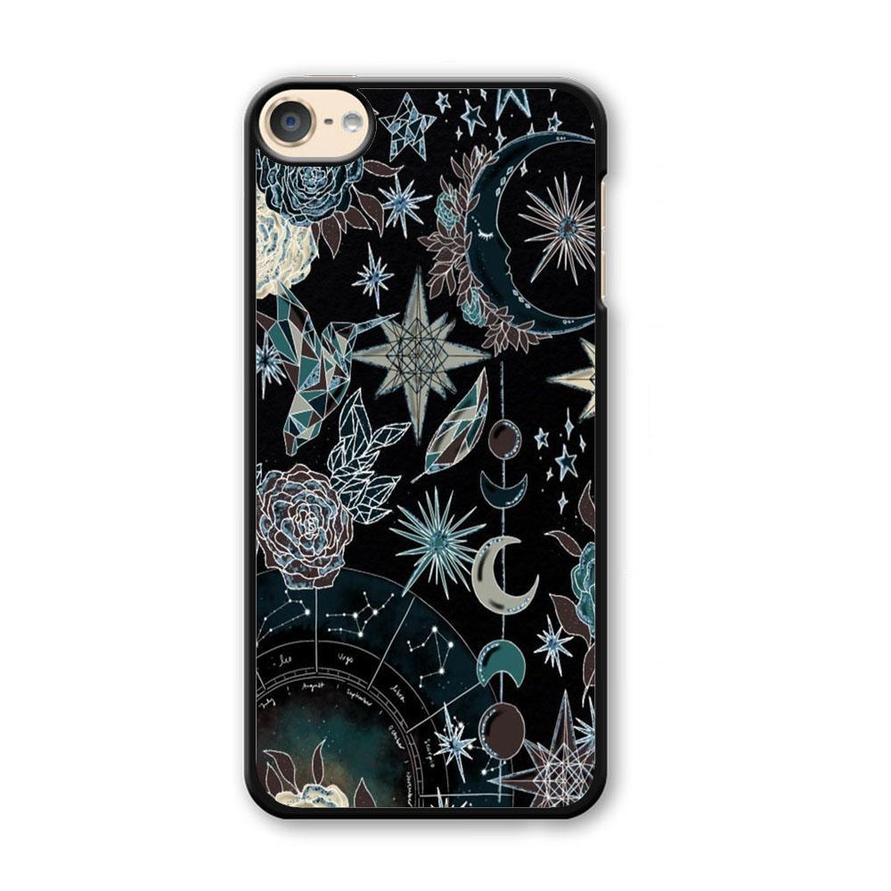 Universe Astrologic iPod Touch 6 Case-Plastic Black (2D Case)-Oxvistore