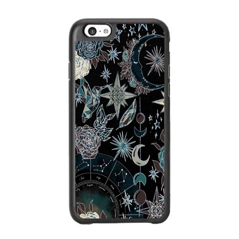 Universe Astrologic iPhone 6 Plus | 6s Plus Case-Rubber Black (2D Case)-Oxvistore