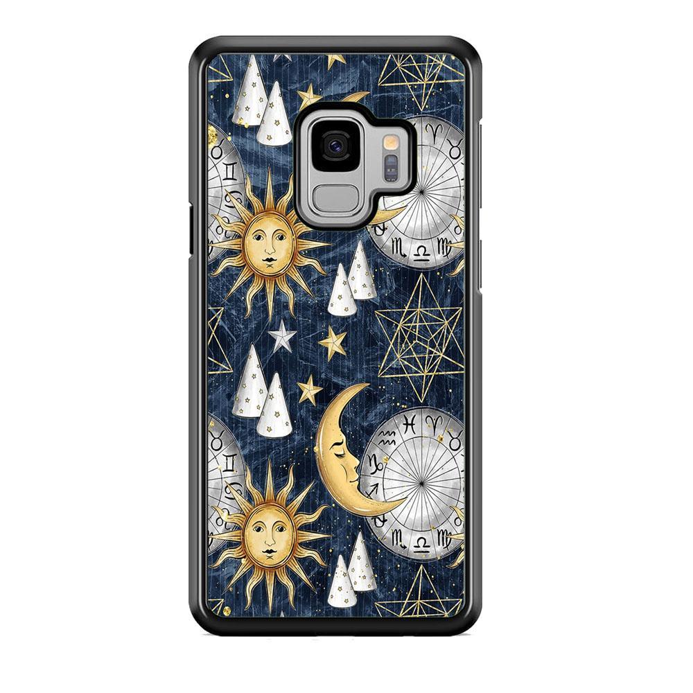 Universe Astrologic Code Samsung Galaxy S9 Case-Rubber Black (2D Case)-Oxvistore