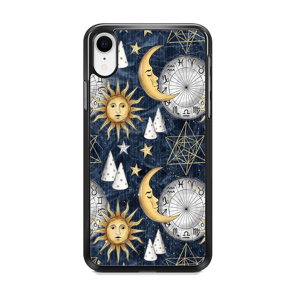 Universe Astrologic Code iPhone XR Case-Rubber Black (2D Case)-Oxvistore