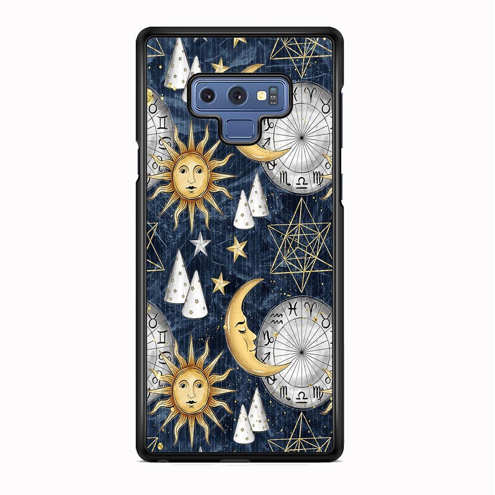 Universe Astrologic Code Samsung Galaxy Note 9 Case-Rubber Black (2D Case)-Oxvistore