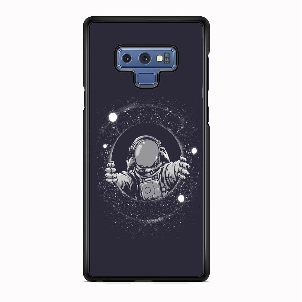 Universe Astrounout Samsung Galaxy Note 9 Case-Rubber Black (2D Case)-Oxvistore