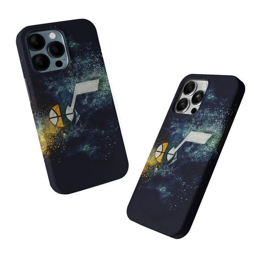 Utah Jazz Art 2 in 1 Tough Phone Case-Oxvistore