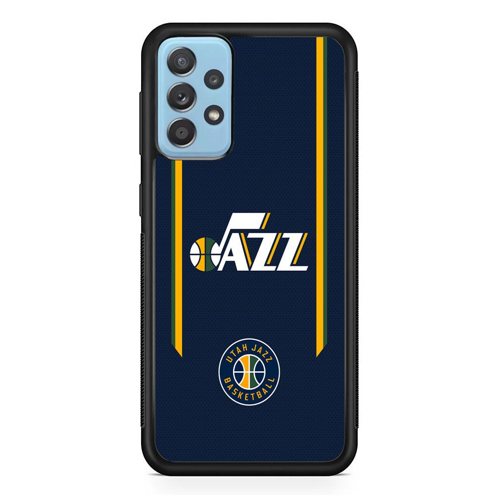 Utah Jazz Color to Inspire Samsung Galaxy A52 Case-Rubber Black (2D Case)-Oxvistore