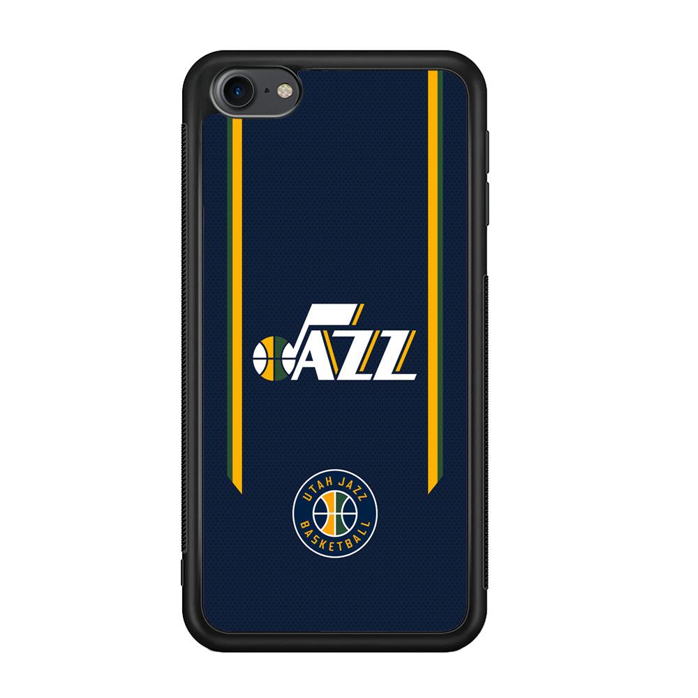 Utah Jazz Color to Inspire iPod Touch 6 Case-Rubber Black (2D Case)-Oxvistore
