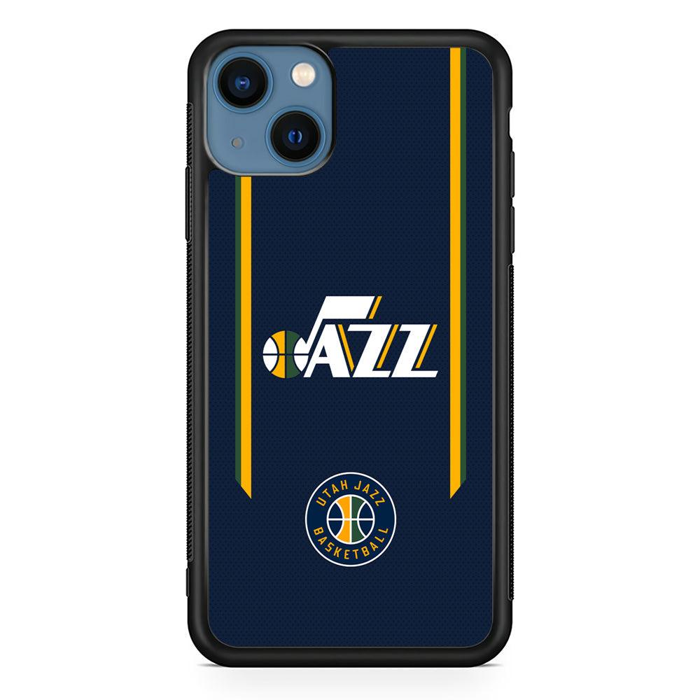 Utah Jazz Color to Inspire iPhone 14 Plus Case-Rubber Black (2D Case)-Oxvistore
