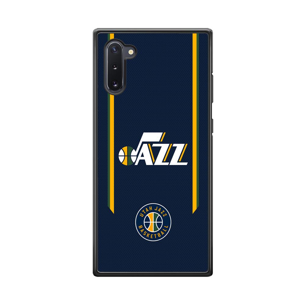 Utah Jazz Color to Inspire Samsung Galaxy Note 10 Case-Rubber Black (2D Case)-Oxvistore