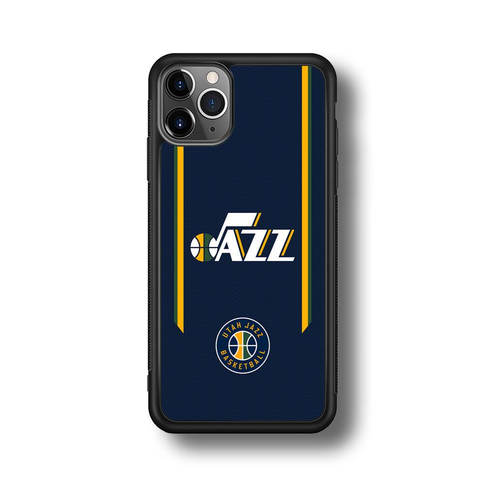 Utah Jazz Color to Inspire iPhone 11 Pro Max Case-Rubber Black (2D Case)-Oxvistore