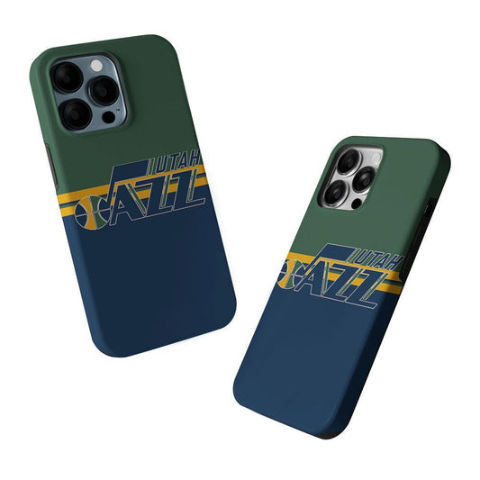 Utah Jazz Logo 2 in 1 Tough Phone Case-Oxvistore