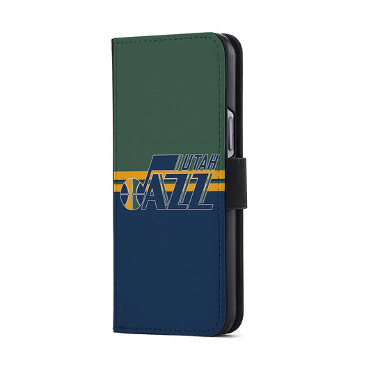 Utah Jazz Logo Flip Wallet Phone Case-Oxvistore