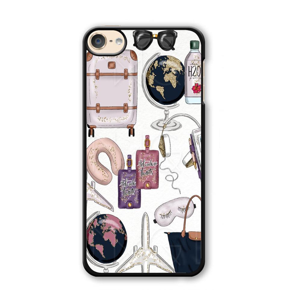 Vacation Begin iPod Touch 6 Case-Plastic Black (2D Case)-Oxvistore