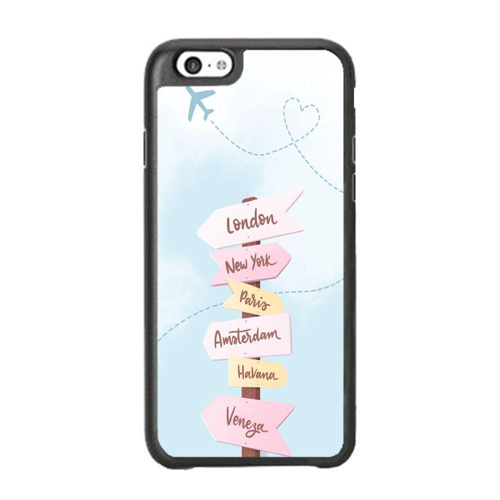 Vacation On The Way iPhone 6 | 6s Case-Rubber Black (2D Case)-Oxvistore