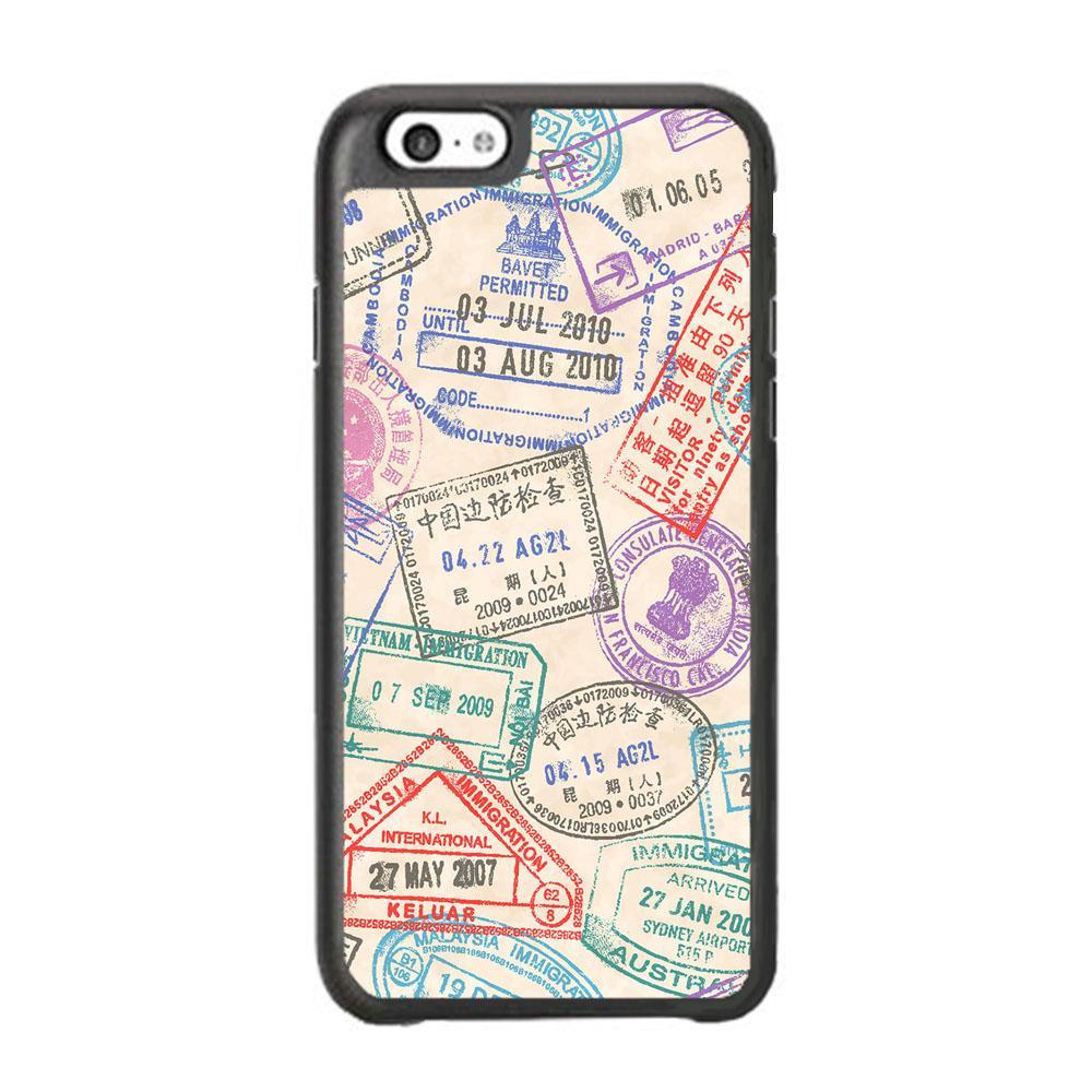 Vacation Visiting List iPhone 6 | 6s Case-Rubber Black (2D Case)-Oxvistore