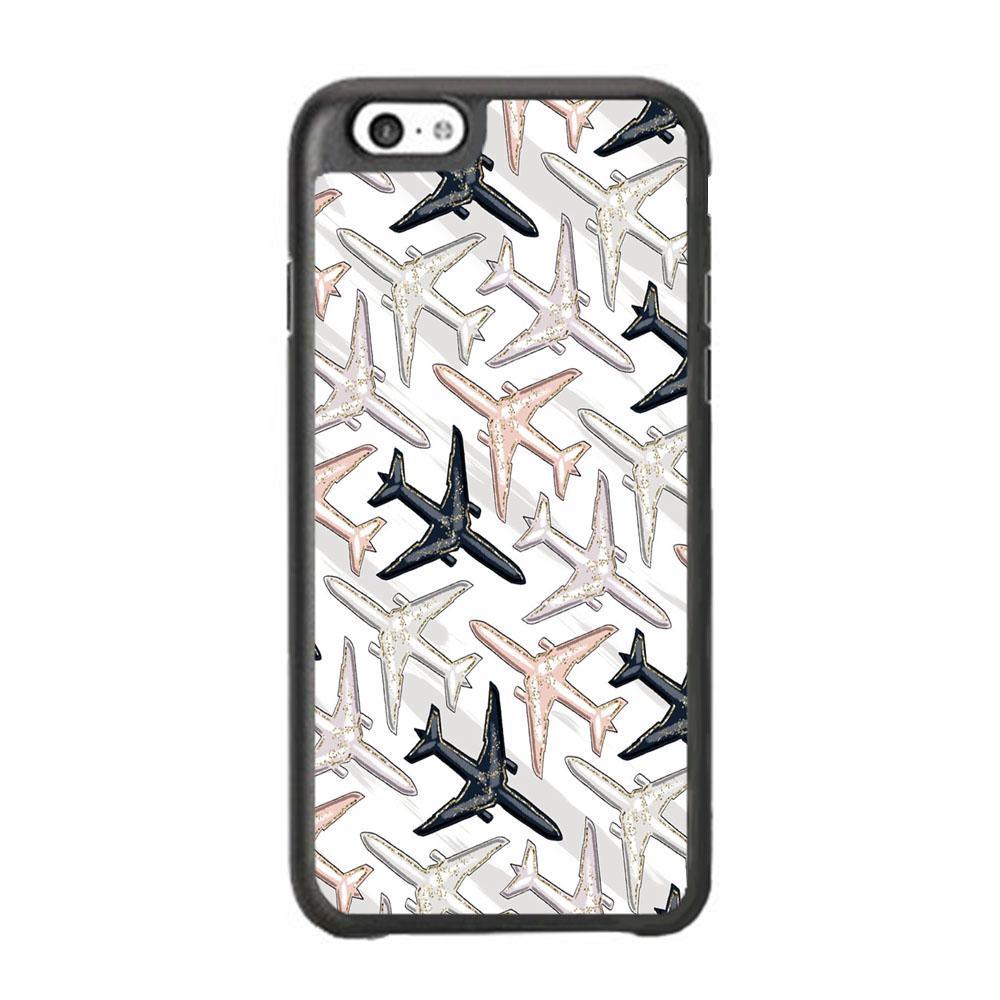 Vacation and Plane Traffic iPhone 6 Plus | 6s Plus Case-Rubber Black (2D Case)-Oxvistore