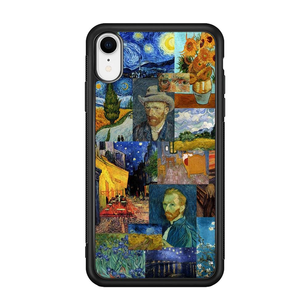 Van Gogh Destiny of Art iPhone XR Case-Rubber Black (2D Case)-Oxvistore