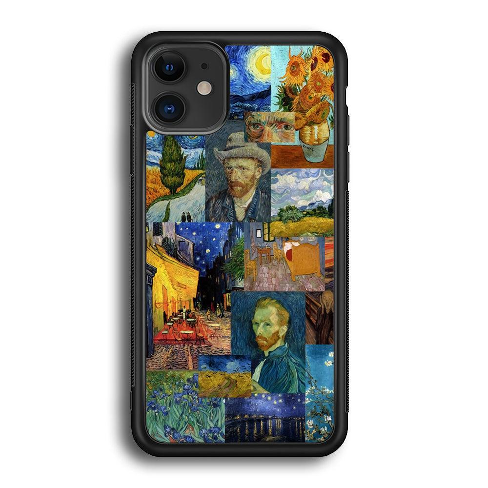 Van Gogh Destiny of Art iPhone 12 Case-Rubber Black (2D Case)-Oxvistore
