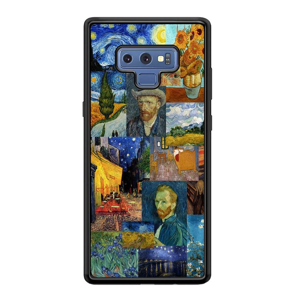 Van Gogh Destiny of Art Samsung Galaxy Note 9 Case-Rubber Black (2D Case)-Oxvistore