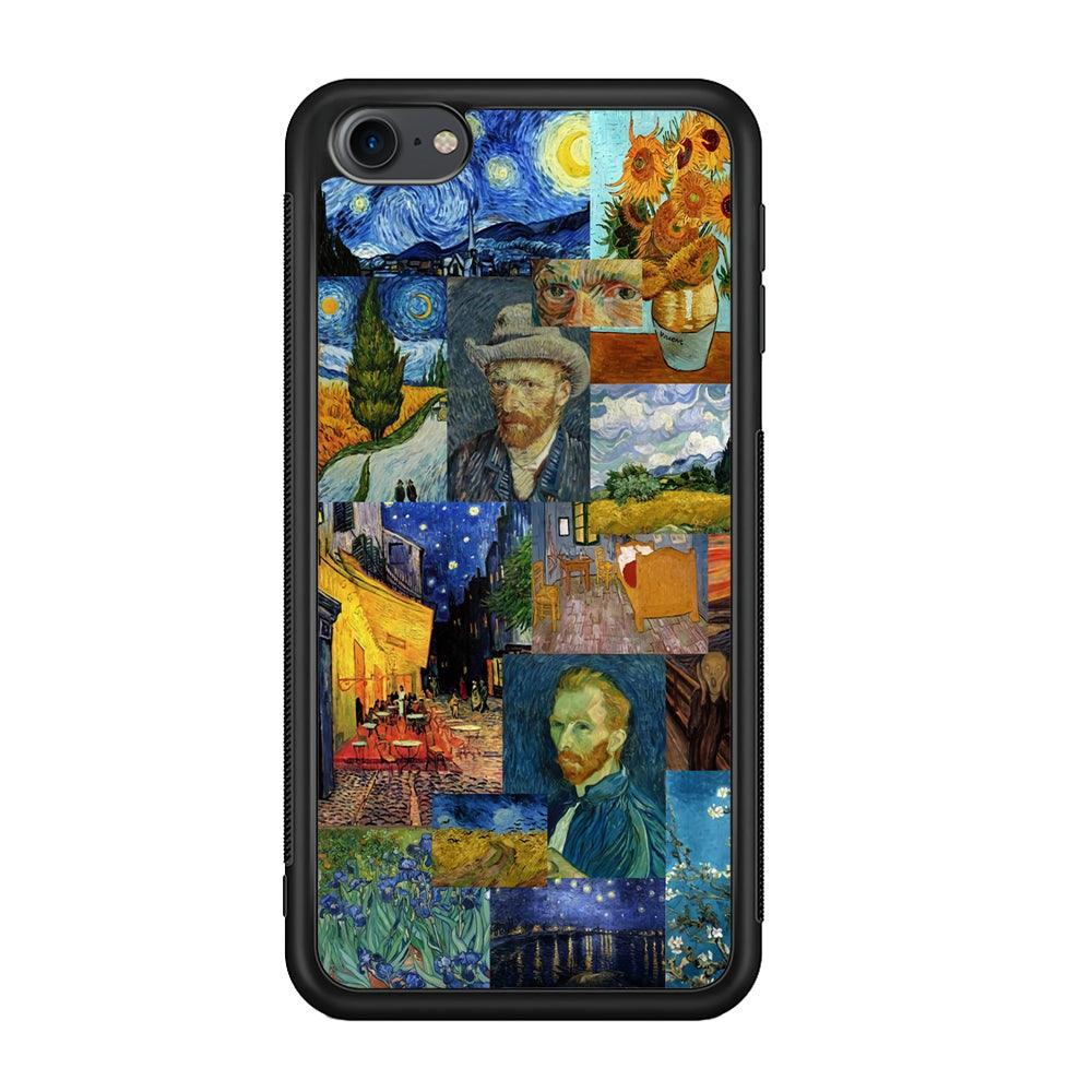 Van Gogh Destiny of Art iPod Touch 6 Case-Rubber Black (2D Case)-Oxvistore