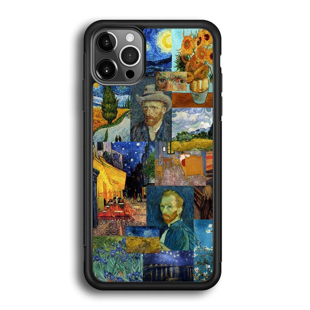 Van Gogh Destiny of Art iPhone 12 Pro Case-Rubber Black (2D Case)-Oxvistore