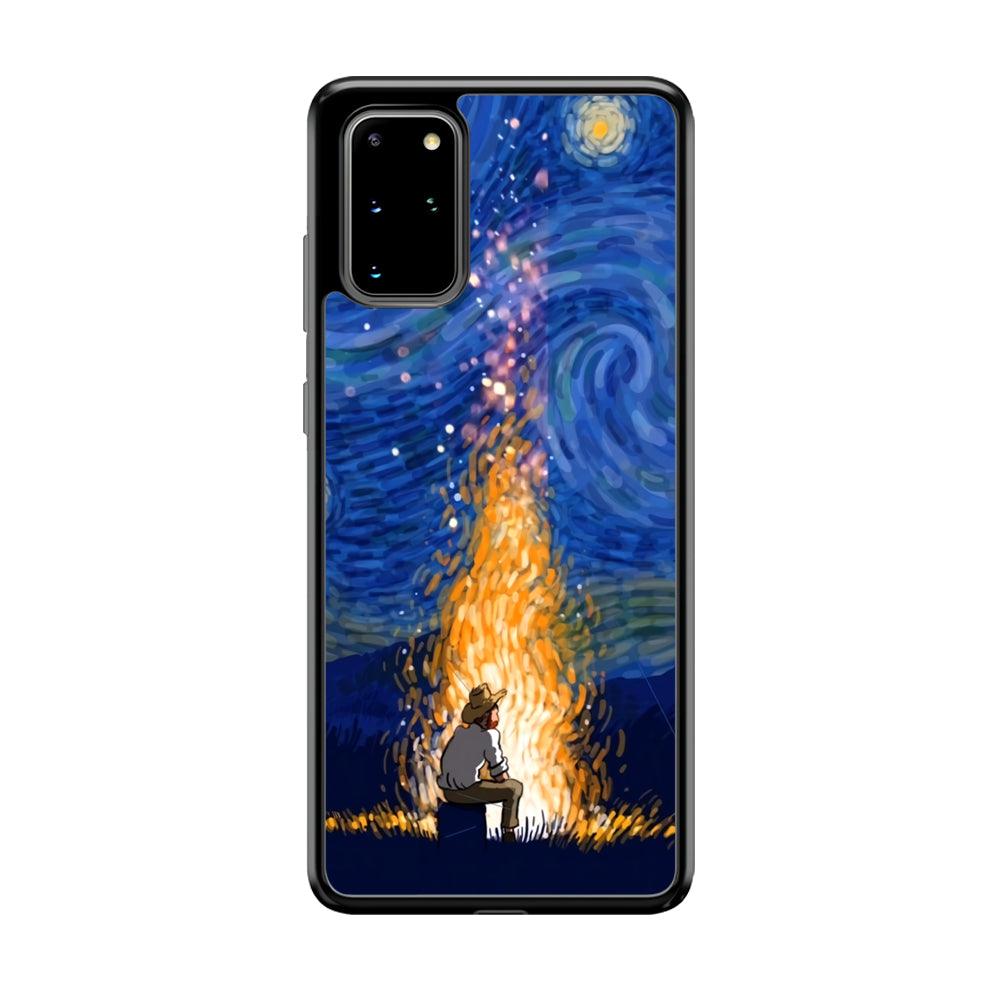 Van Gogh Ideas from Fire Flame Samsung Galaxy S20 Plus Case-Rubber Black (2D Case)-Oxvistore