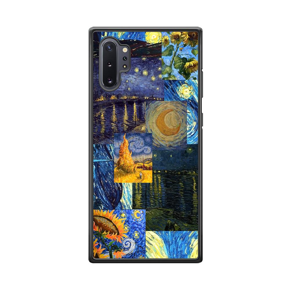 Van Gogh Millions of Stories Samsung Galaxy Note 10 Plus Case-Rubber Black (2D Case)-Oxvistore