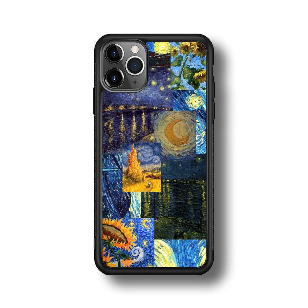 Van Gogh Millions of Stories iPhone 11 Pro Case-Rubber Black (2D Case)-Oxvistore