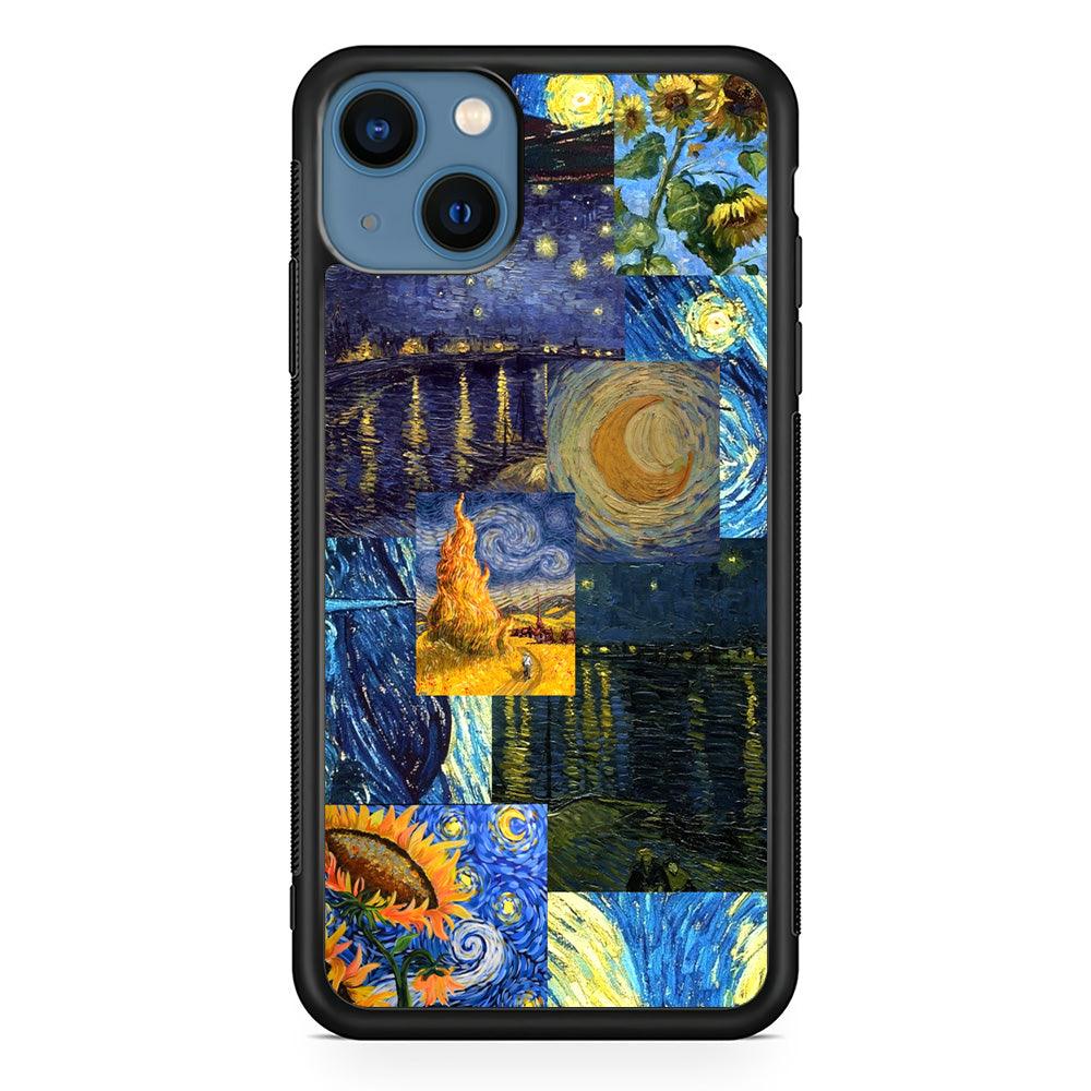 Van Gogh Millions of Stories iPhone 14 Plus Case-Rubber Black (2D Case)-Oxvistore