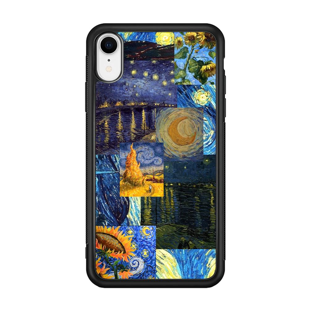Van Gogh Millions of Stories iPhone XR Case-Rubber Black (2D Case)-Oxvistore