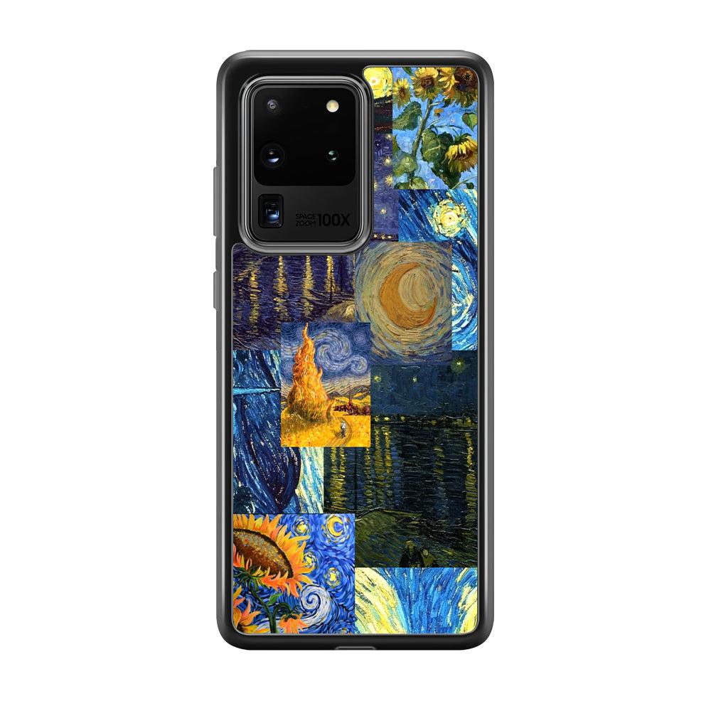 Van Gogh Millions of Stories Samsung Galaxy S20 Ultra Case-Rubber Black (2D Case)-Oxvistore
